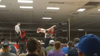 Layna Lennox kicks Laura Loveless in the boob, then kicks her in the back of the head!