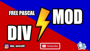 DIV VS MOD PADA PEMROGRAMAN PASCAL #3