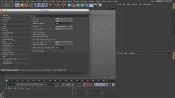 How to set preferences in Cinema 4D.