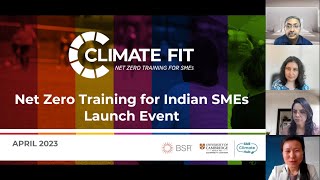 Net Zero Training for Indian SMEs Launch Event