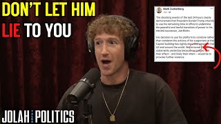 Zuckerberg Goes on Rogan to LIE and Insult Trump Voters' Intelligence