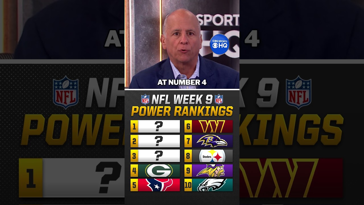 NFL Week 9 Power Rankings 👀 