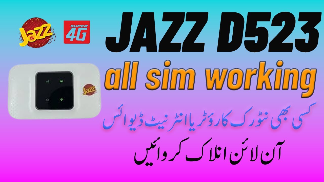 HOW TO UNLOCK JAZZ D523 UNLOCK | JAZZ D523 UNLOCK ALL SIM CARD JAZZ D523