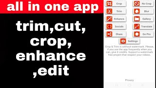 Cut,crop,trim video in one app || how to cut crop and trim video in one app screenshot 1