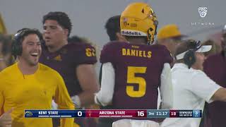 Highlights: Quarterback Jayden Daniels dazzles in Arizona State football's rout of Kent State