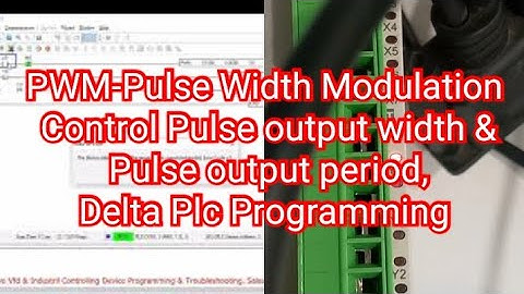 PWM-Pulse Width Modulation, Control Pulse output width & Pulse output period, Delta Plc Programming
