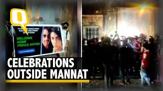 Aryan Khan Gets Bail | Celebrations Outside Shah Rukh Khan's House Mannat | The Quint