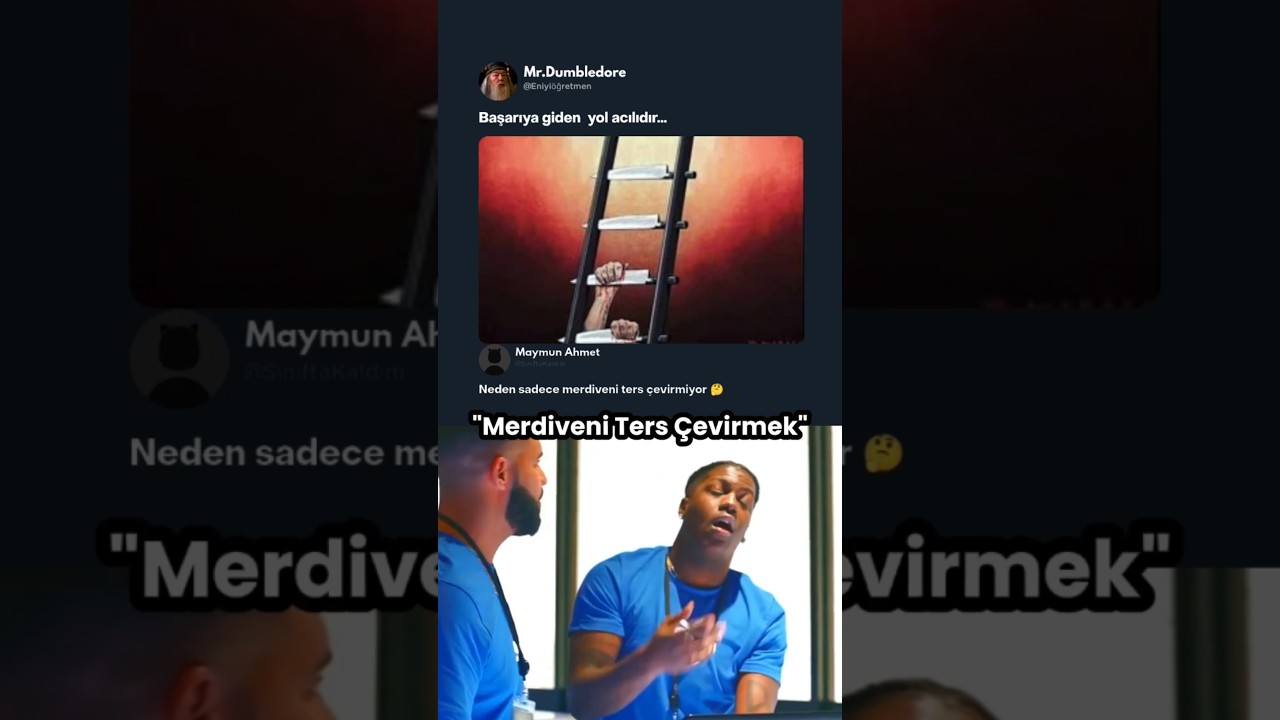 Merdiveni Ters çevirin 🤓☝️