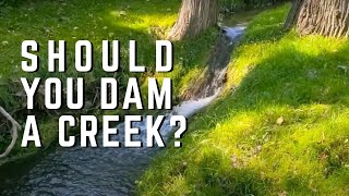 Should You Dam a Creek or Stream In Your Yard?