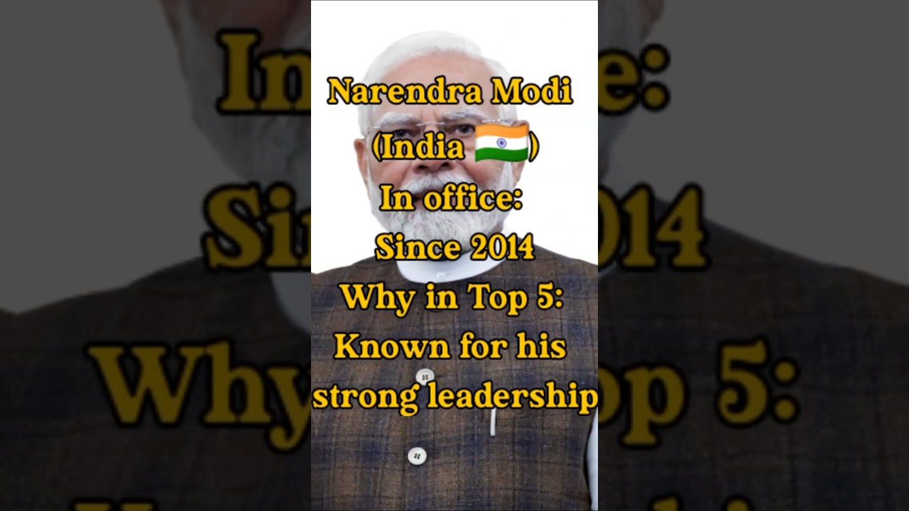 🔝Top 5 Prime Ministers in the World!🌍👑 | 2025 Edition✨