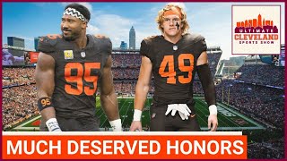 Myles Garrett & Carson Schwesinger pick up MAJOR NFL AWARDS - DPOY & DROTY come from the Browns