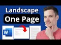 Microsoft Word Page Orientation Quiz