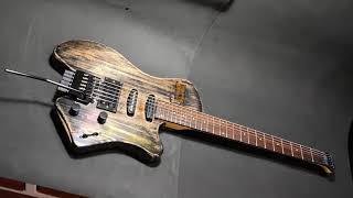 Headless guitar conversion (timelapse)