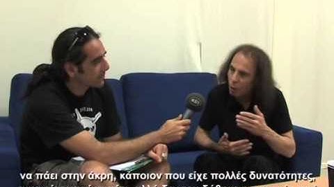 Ronnie James Dio     interview 2009 for greek TV      part 1