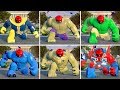 All big fig character perform spiderman cw transform animation in lego marvels avengers