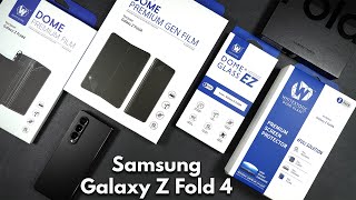 Galaxy Z Fold 4 Whitestone Dome Glass & Film Screen Protectors - Install & Review