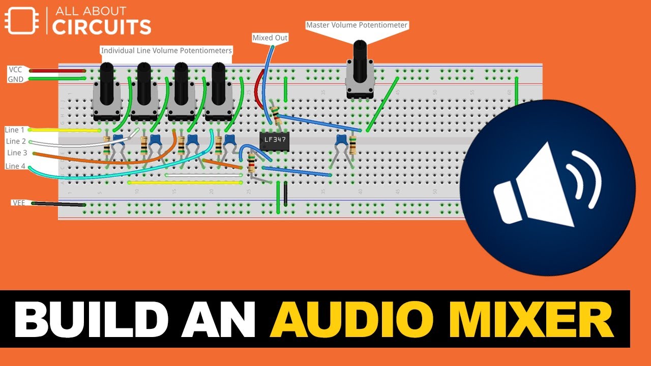 Audio Mixer Circuit Diagram With Pcb Layout : 1 - Check spelling or