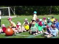 School Sports Day Having Fun Playing with Balls