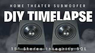 15 Home Theater Diy Subwoofer Build Time Lapse