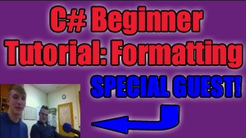 C# For Beginners: Introducing Formatting and Math Methods!