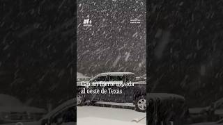 ¡Nieve histórica en Texas! Acumulación de 1-2 pulgadas por hora