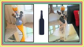 DIY  Como hacer una AFRICANA EMBARAZADA con una botella