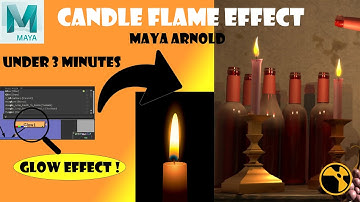 Candle Flame Tutorial | 3 minutes | Maya Arnold tutorial  | Lighting | Nuke |