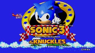 Sonic Origins | Sonic 3 & Knuckles | All Giant Rings | Sonic & Tails (Sonic 3 Portion)