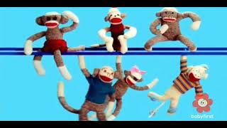 10 little sock monkeys 