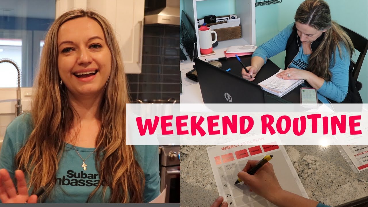 Weekend Routine Winter 2020 | Meal Plan, Organize, and Clean with Me