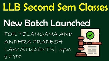 LL.B. second sem classes | New Batch Launched | By Krishna