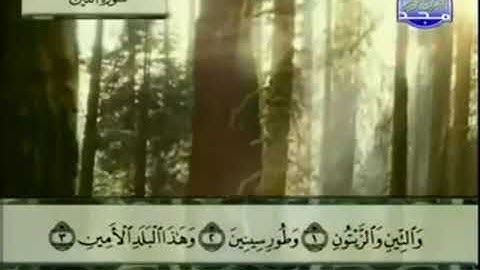 (95) سورة التين _ المصحف المرتل للشيخ عبدالباسط عبدالصمد رحمه الله _ ختمة مرتلة لسور القرآن الكريم