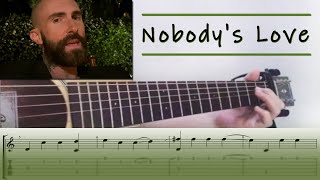 Maroon 5 - Nobody's Love | Fingerstyle Guitar Cover (TABS)