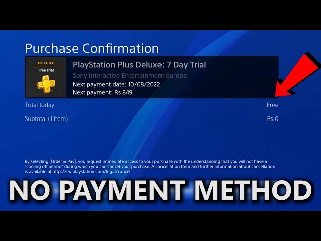 How to get free PS PLUS PREMIUM trial on PS4/PS5 (NO CREDIT CARD/PAYMENT  METHOD) 