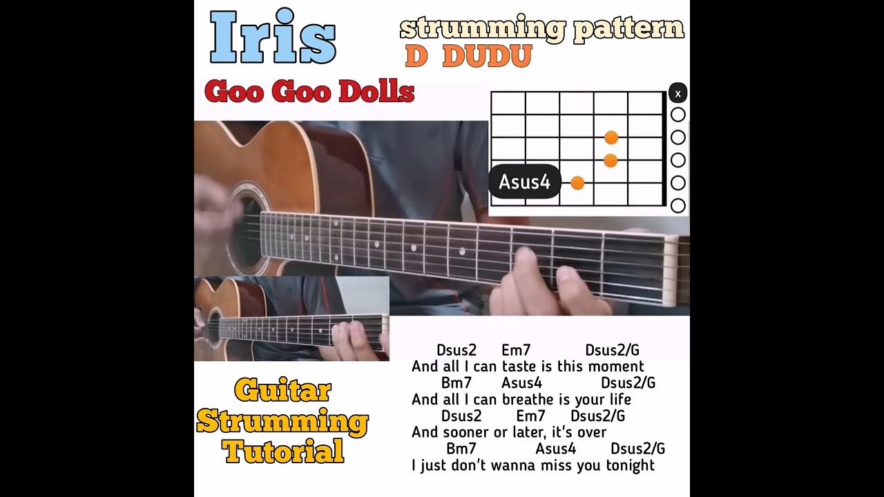 Iris Goo Goo Dolls guitar chords w/ lyrics & strumming tutorial YouTube