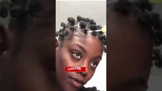 #short on senegalese twist on short hair 😲🔥🔥 / DIY crochet twist on short hair / rubberband method