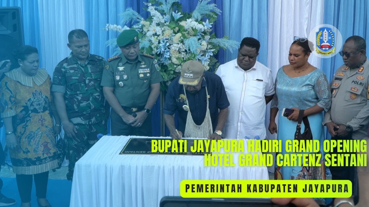 BUPATI JAYAPURA HADIRI GRAND OPENING HOTEL GRAND CARTENZ SENTANI