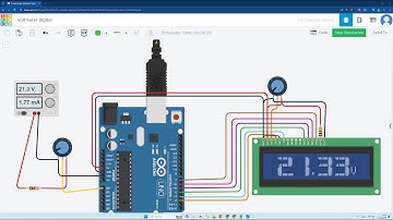 Tutorial Cara Membuat VOLTMETER DIGITAL Menggunakan Arduino di TINKERCAD