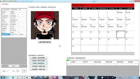 Scheduling of Employees Payroll System Desktop Application Visual Studio