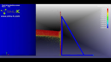LS-Dyna - Simulation of a protective screen for water tank fail