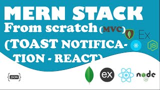 React toast Notification - mongodb express react node js - PART 17