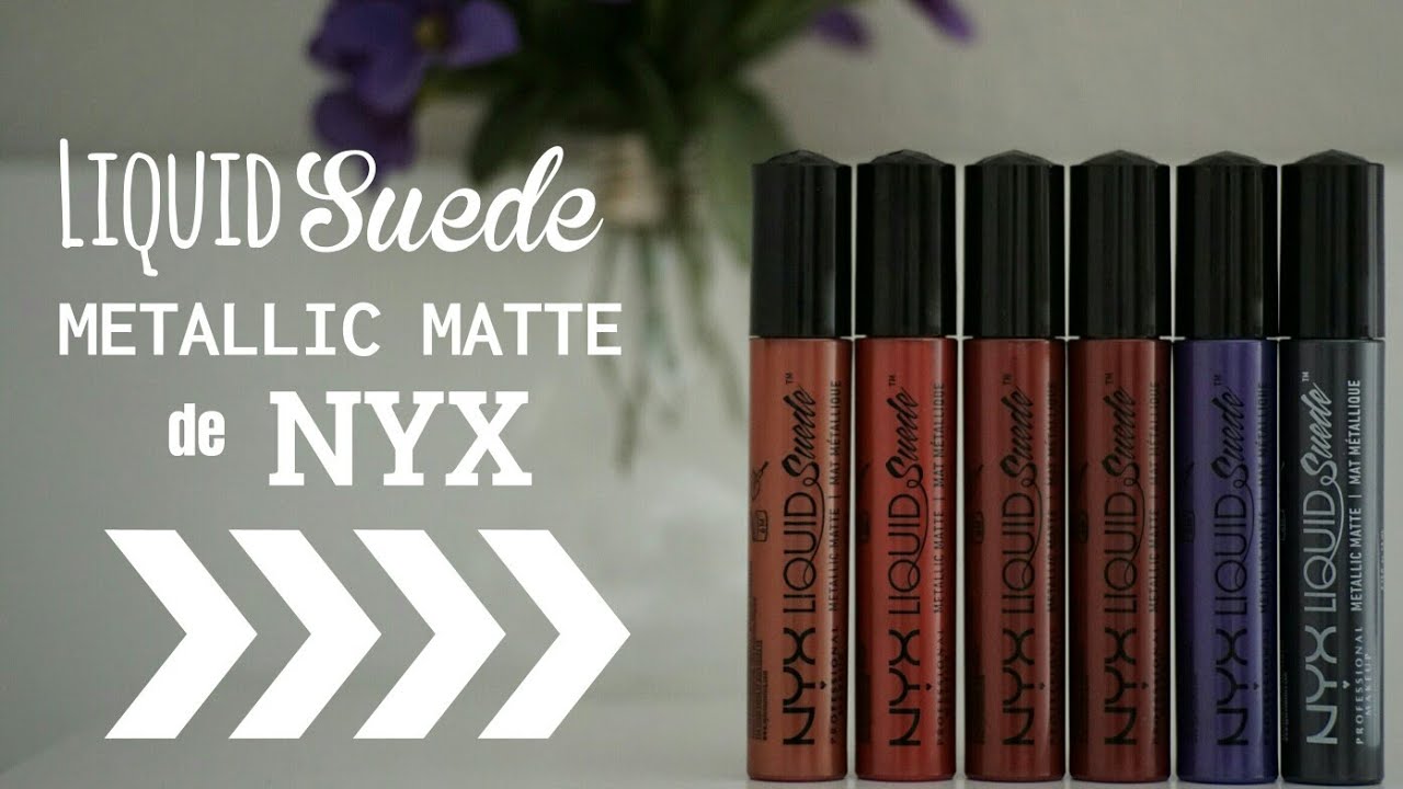 Liquid Suede Metallic Matte de Nyx: swatches || Jen Cmr