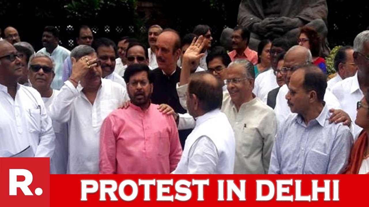 Protest Against The Suspension Of 6 Congress MPs