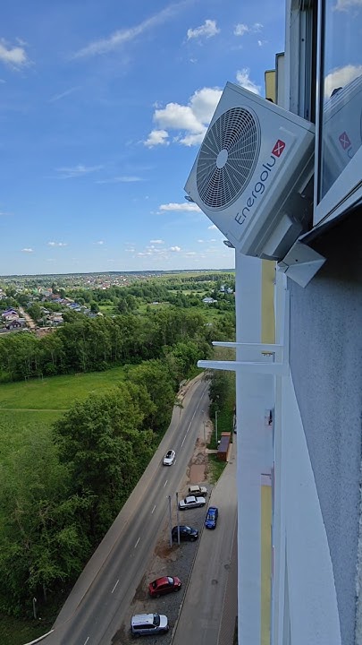 Монтаж кондиционера/монтаж наружнего блока #монтажкондиционера #шортс # ...