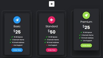 How To Create a Responsive Pricing Table using HTML, CSS, and JavaScript | Online Fixers