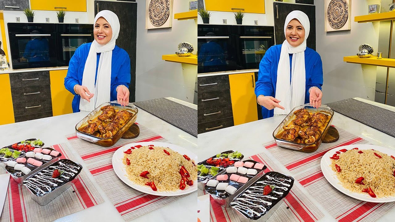 العزومة مع الشيف فاطمة أبو حاتي | صينية بطاطس بالدجاج - أرز بالبصل والمستكة - ديسياسيتو كيك