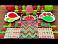Watermelon 🍉 slime mixing makeup 🍉🍉 and random 🍉🍉 into glossy 🍉