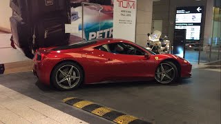 A beautiful & sexy ferrari 458 italia with quite impressive exhaust
note and some carbon fibre side skirts, front bumper rear lip spoiler.
p....