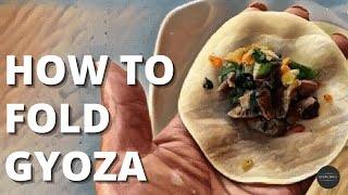How To Fold Japanese Gyoza With Round Wrapper| Easy Step Guide| Make Three Pleats On Each Side