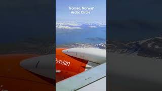 Flying to Tromso, Norway 🇳🇴 in Arctic Circle #shorts